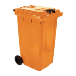 240 Litre Wheelie Bin - SABS - Orange
