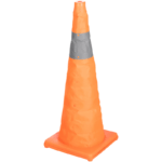 Foldaway Type Traffic Cone With Reflective Tape 450mm